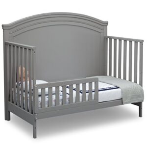 Simmons Kids SlumberTime Emma Convertible Baby Crib N More & Ultra Deluxe 2-in-1 Innerspring Crib and Toddler Mattress, Grey