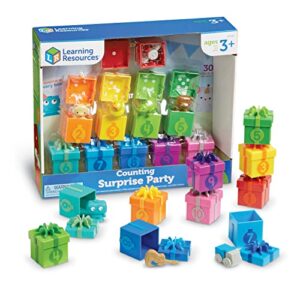 learning resources counting surprise party, homeschool, fine motor, counting & sorting toy, ages 3+