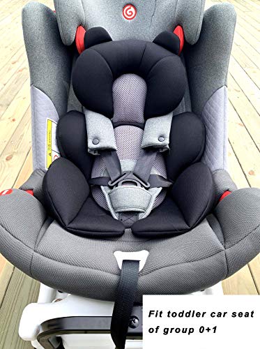 G Ganen Baby Comfort Support Cushion Stroller and Seat Comfort Cushion Insert Liner (Black Bear)