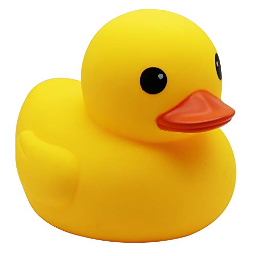 Happy Trees Duck Bath Toy Large Bath Duck Squeak Rubber Duck Baby Shower, 7 Inches