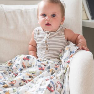 Copper Pearl Large Premium Knit Baby Swaddle Receiving Blanket Diesel