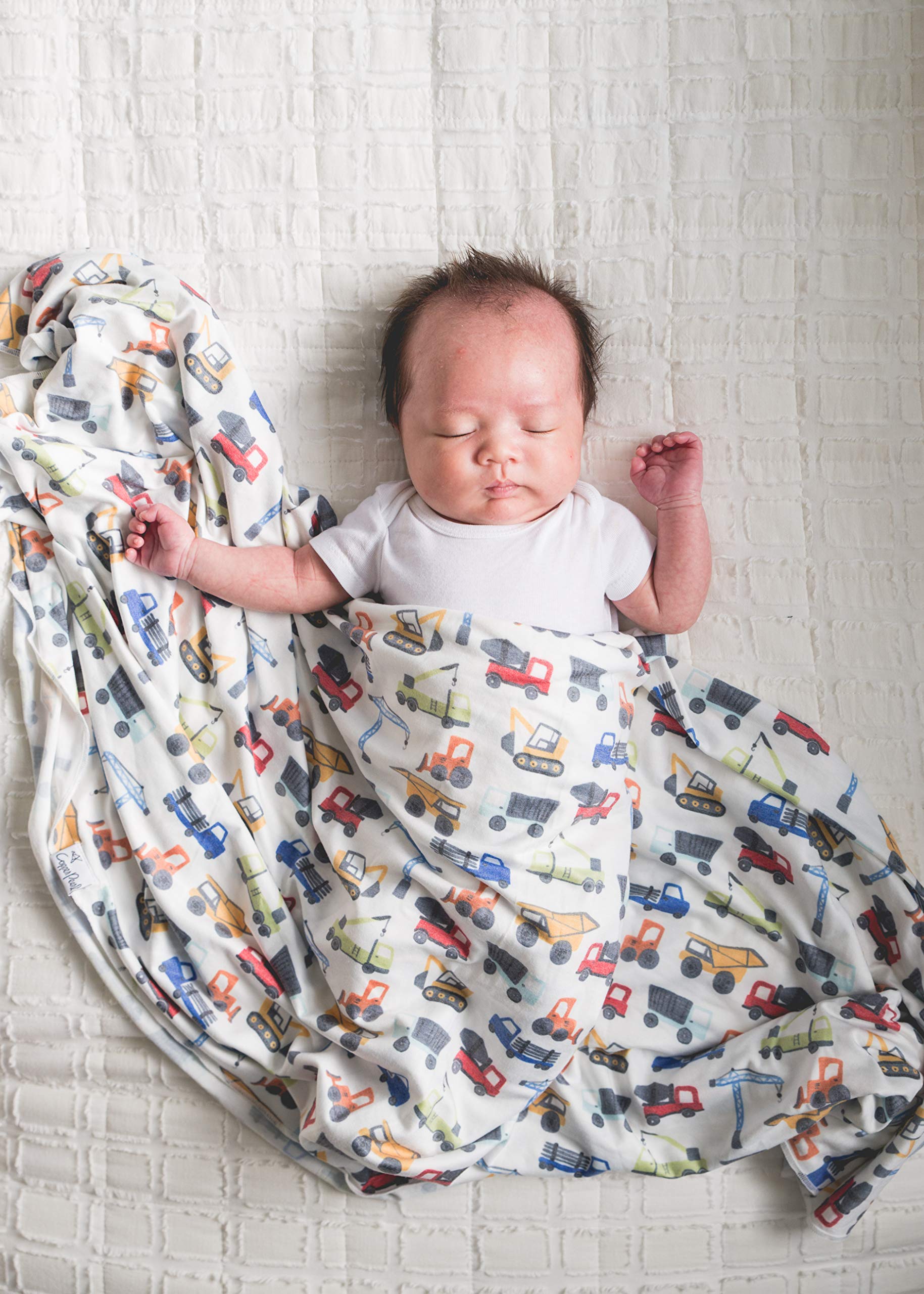 Copper Pearl Large Premium Knit Baby Swaddle Receiving Blanket Diesel