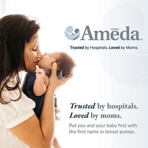 Ameda MYA Breast Pump Replacement Flanges 24mm, Comfort Fit Angled Flange, 2 Count (1 Pair)