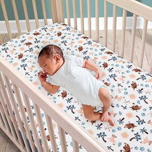 Lambs & Ivy Lion King Adventure Fitted Crib Sheet, Multicolor