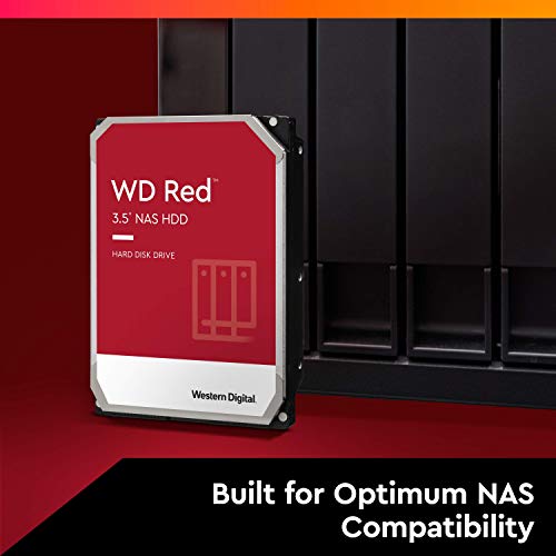 Western Digital 2TB WD Red NAS Internal Hard Drive HDD - 5400 RPM, SATA 6 Gb/s, SMR, 256MB Cache, 3.5" - WD20EFAX