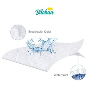 Zippered Crib Mattress Protector - Waterproof Crib Mattress Encasement, Breathable and Absorbent, 6 Sides Fully Encased Crib Mattress Cover.