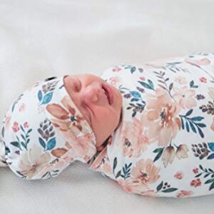 Copper Pearl Large Premium Knit Baby Swaddle Receiving Blanket Autumn