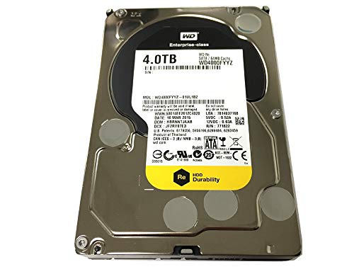 Western Digital RE WD4000FYYZ 4TB 7200 RPM 64MB Cache SATA 6.0Gb/s 3.5in Enterprise Internal Hard Drive - OEM w/3 Year Warranty (Renewed)