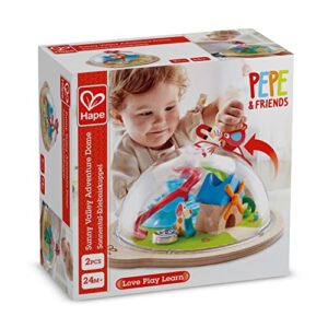 Hape Sunny Valley Adventure Dome | 3D Toy with Magnetic Maze, Kids Play Dome Featuring Characters and Accessories L: 13.2, W: 11.7, H: 6 inch