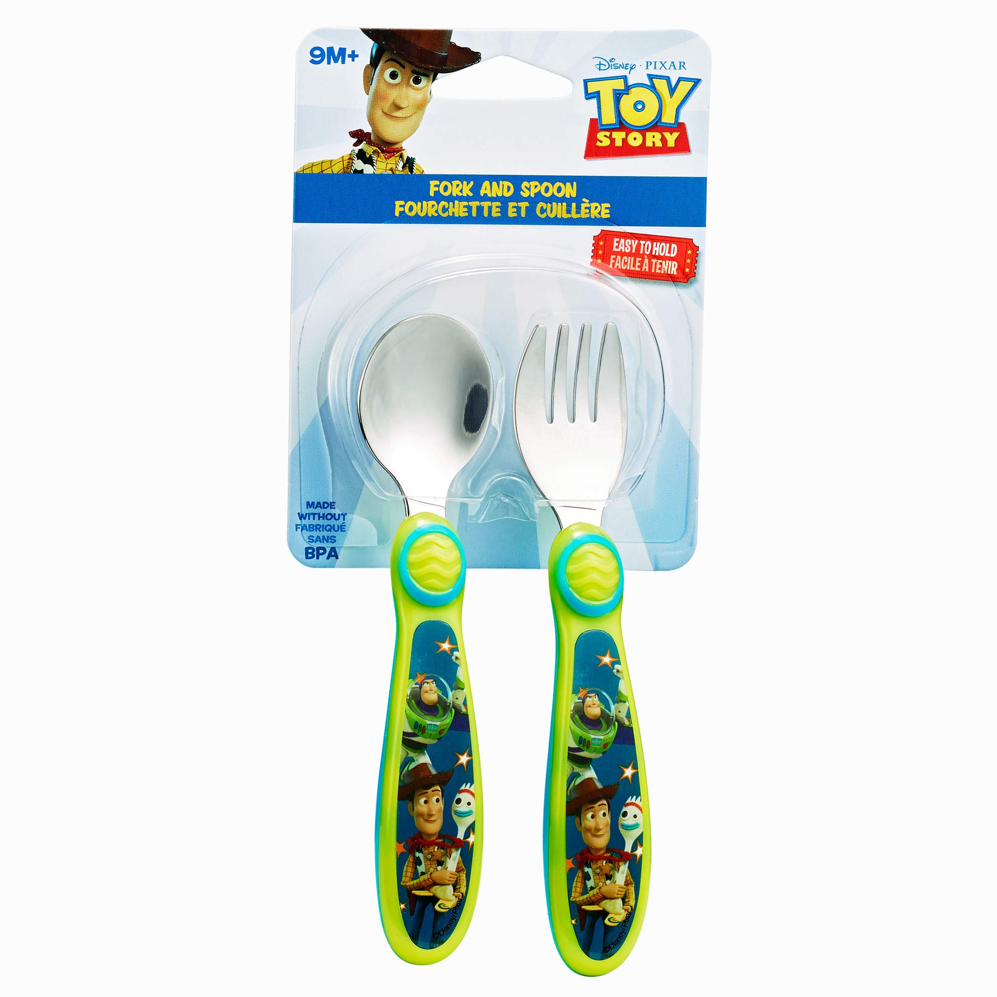 The First Years Disney/Pixar Toy Story Fork & Spoon, Green