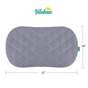 Bassinet Mattress Cover Compatible with Halo Bassinest Swivel Sleeper Bassinet Mattress Pad, 2 Pack, Microfiber, Waterproof and Soft, Grey