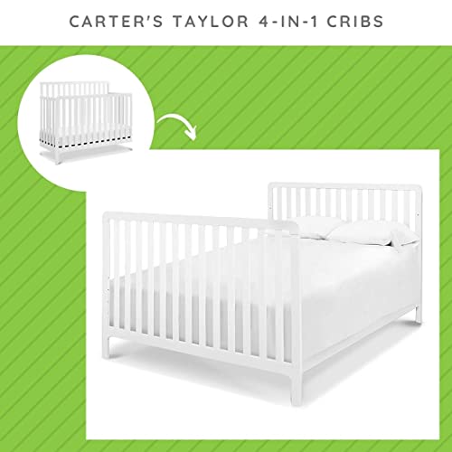 Full-Size Conversion Kit Bed Rails for Davinci Carter's Cribs - (White)