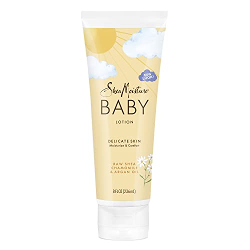 SheaMoisture Baby Lotion for Dry Skin and Clear Skin Raw Shea, Chamomile and Argan Oil with Shea Butter 8 oz