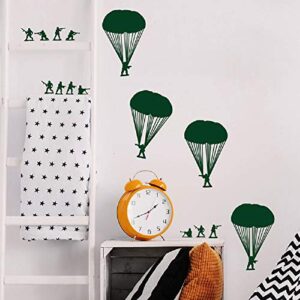  cool wall stickers for schools, kids rooms, nurseries quote small army men bucket of soldiers home decoration vinyl decal and decor