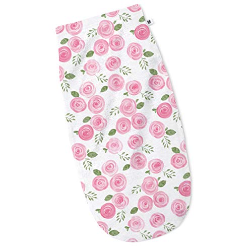 Henry Hunter Baby Swaddle Sack | The Simple Swaddle | Soft Stretchy Cotton Swaddle Blanket for Newborns | Baby Swaddles 0-3 Months, Pack of 3 (Garden | Rose | Light Heather)