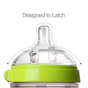 Comotomo Baby Bottle Bundle, Green, (7 Piece Set)