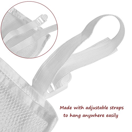 Baby Bed Hanging Storage Bag, Large Baby Bed Storage Hanging Mesh Organizer Bed Crib Organizer Storage Bag