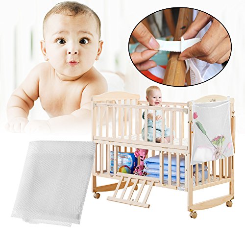 Baby Bed Hanging Storage Bag, Large Baby Bed Storage Hanging Mesh Organizer Bed Crib Organizer Storage Bag