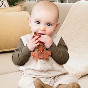 Amber Teething Toy – Little Bamber is a Natural Amber and Rubber Giraffe Teething Toy for Natural Teething Comfort – Comforting Texture Teething Toy for Sore Gums – Teething Necklace Alternative