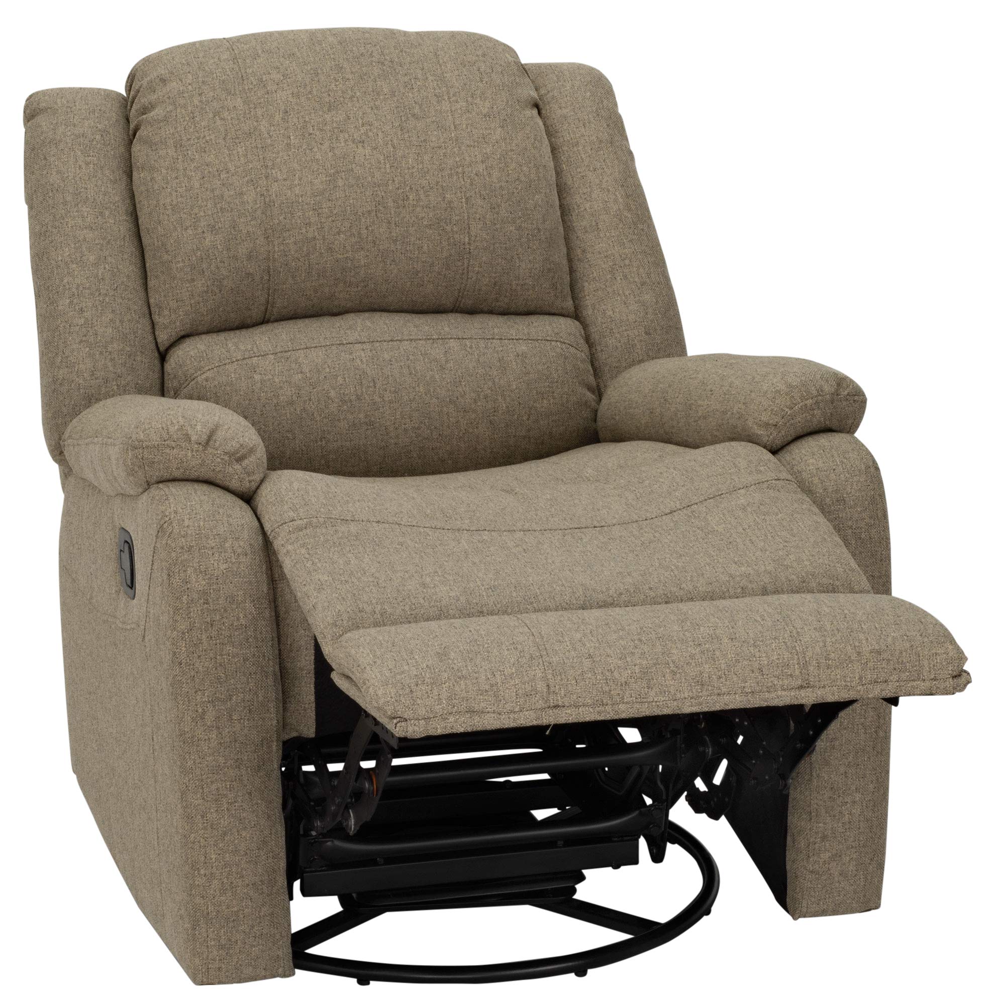 RecPro Charles Collection | 30" Swivel Glider RV Recliner | RV Living Room (Slideout) Chair | RV Furniture | Glider Chair | Oatmeal or Fossil | Cloth (2 Pack, Oatmeal)