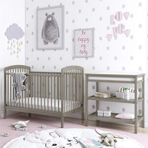 Baby Relax Mydland Open Changer, Nursery Furniture, Coastal Gray