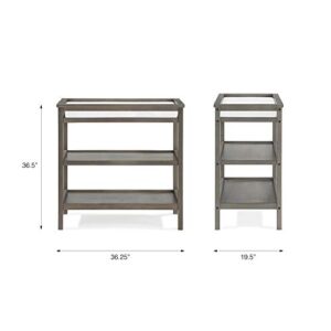 Baby Relax Mydland Open Changer, Nursery Furniture, Coastal Gray