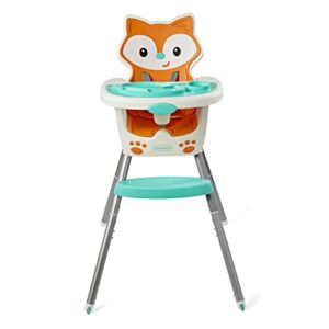 Infantino Grow-with-Me 4-in-1 Convertible High Chair, Fox-Theme, Space-Saving Design, Booster and Toddler Chair, for Infants & Toddlers 3M-36M