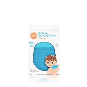 Frida Baby DermaFrida the Bath Mitt | Toddler Quick-Dry Body Bath Brush, Silicone, Replacement to Kid's Washcloth | Fits Both Parent or Child for Early Stage Development