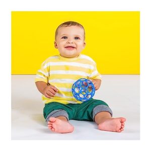 Bright Starts Oball Rattle Easy-Grasp Toy - Blue, 4", Ages Newborn+