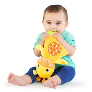 Bright Starts Snuggle Teethe Plush Teething Baby Toy - Giraffe, Crinkle Fabric, Ages 0 Months