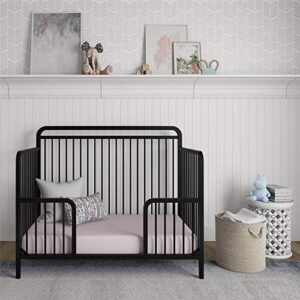 Baby Relax Juniper Metal Toddler Guardrail, Matte Black