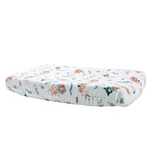 bebe au lait oh so soft muslin changing pad cover - mermaids