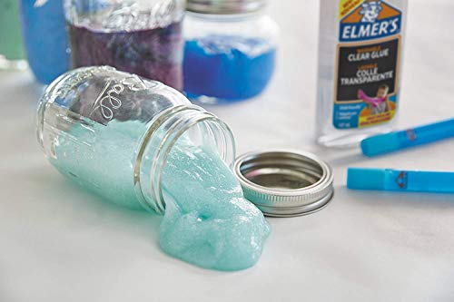 Elmer’s Glue Frosty Slime Kit | with Clear PVA Glue, Glitter Glue Pens & Magical Liquid Activator Solution | 8 Count