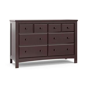 graco benton 6 drawer double dresser (espresso) – easy new assembly process, universal design, durable steel hardware and euro-glide drawers with safety stops, coordinates with any nursery