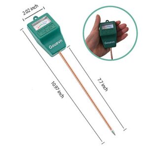 Gouevn Soil Moisture Meter, Plant Moisture Meter Indoor & Outdoor, Hygrometer Moisture Sensor Soil Test Kit Plant Water Meter for Garden, Farm, Lawn (No Battery Needed)