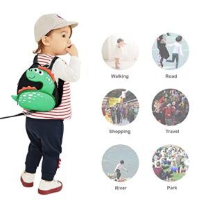 ibestby Toddler Backpack with Anti-Lost Harness Small Dinosaur Backpack Safety Leash for Boys and Girls Age 1-2 Years Old …