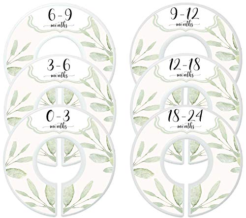 Mumsy Goose Baby Girl Clothes Dividers Nursery Closet Dividers Closet Organizers Botanical