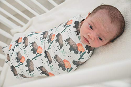 Copper Pearl Large Premium Knit Baby Swaddle Receiving Blanket Bison