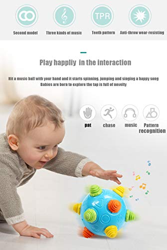 Toddlers Baby Music Shake Dancing Ball Toy, Move and Crawl Ball Toys for Kids,Bouncing Sensory Learning Ball Toys Ideal Gift for Baby Boys and Girls, Endless Fun for Children, Age:18+ Months