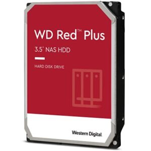 Western Digital 12TB WD Red Plus NAS Internal Hard Drive HDD - 5400 RPM, SATA 6 Gb/s, CMR, 256 MB Cache, 3.5" - WD120EFAX