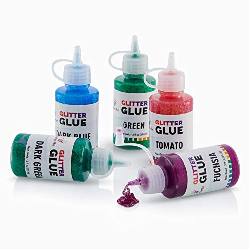 Glitter Glue (Value Pack - 24 Colors) | Washable Glittery Art Glue | Essential Slime Supplies for Slime Making and Arts & Crafts Projects | Non-Toxic & Safe for Kids