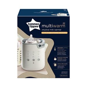 Tommee Tippee Multiwarm Intuitive Bottle Warmer, Warms Baby Feeds to Body Temperature in Minutes, Automatic Timer, White