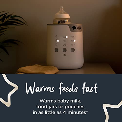 Tommee Tippee Multiwarm Intuitive Bottle Warmer, Warms Baby Feeds to Body Temperature in Minutes, Automatic Timer, White