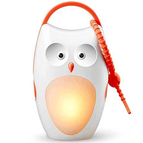 SOAIY White Noise Machine, Portable Sound Machine for Baby with Night Light, 8 Soothing Sounds and 3 Timers for Traveling, Sleeping