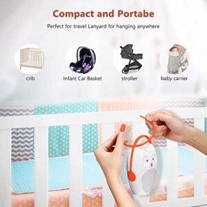 SOAIY White Noise Machine, Portable Sound Machine for Baby with Night Light, 8 Soothing Sounds and 3 Timers for Traveling, Sleeping