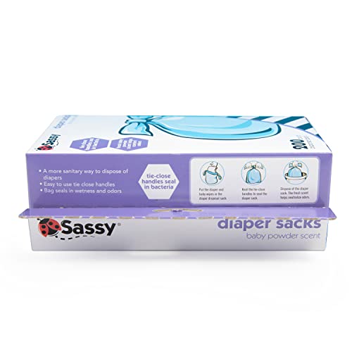 Sassy Disposable Diaper Sacks, 200 Count (Pack of 2)