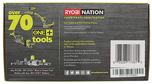 Ryobi P738 18V One+ Lithium Ion 18V One+ High Volume Power Inflator / Battery Powered Deflator for Mattresses and Recreational Inflatables (Renewed)