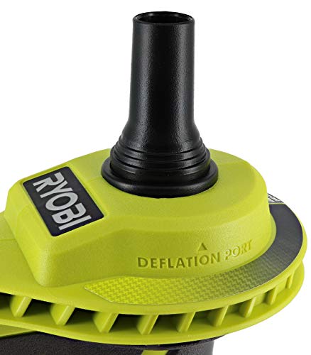 Ryobi P738 18V One+ Lithium Ion 18V One+ High Volume Power Inflator / Battery Powered Deflator for Mattresses and Recreational Inflatables (Renewed)