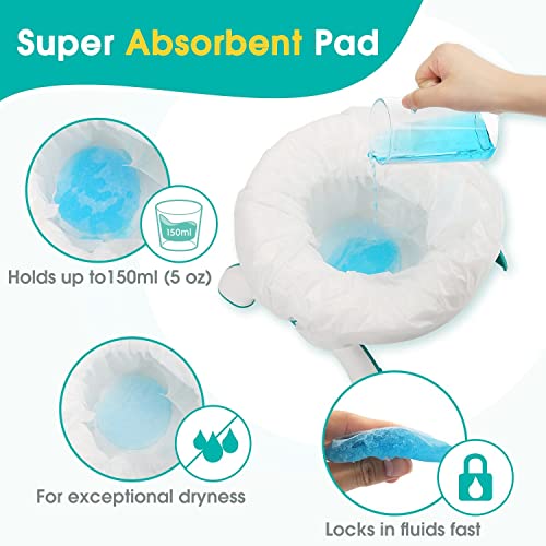 [60 Counts] Disposable Potty Liners compatible with OXO Tot 2-in-1 Go Potty, Potty Refill Bags for Toddler Travel, Universal Potty Bags Fit Most Potty Chairs