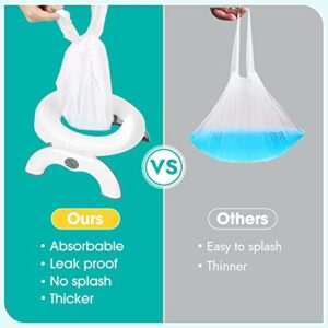 [60 Counts] Disposable Potty Liners compatible with OXO Tot 2-in-1 Go Potty, Potty Refill Bags for Toddler Travel, Universal Potty Bags Fit Most Potty Chairs